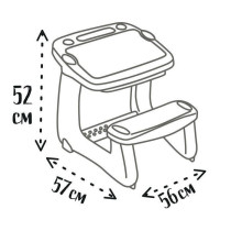 Smoby - Magic Music Stand - 12 Accessories Included - From 2 Years