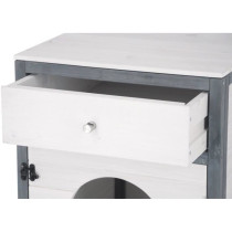 Armoire pour chat - KERBL - Ida - Blanc/bleu - 58x45x60cm