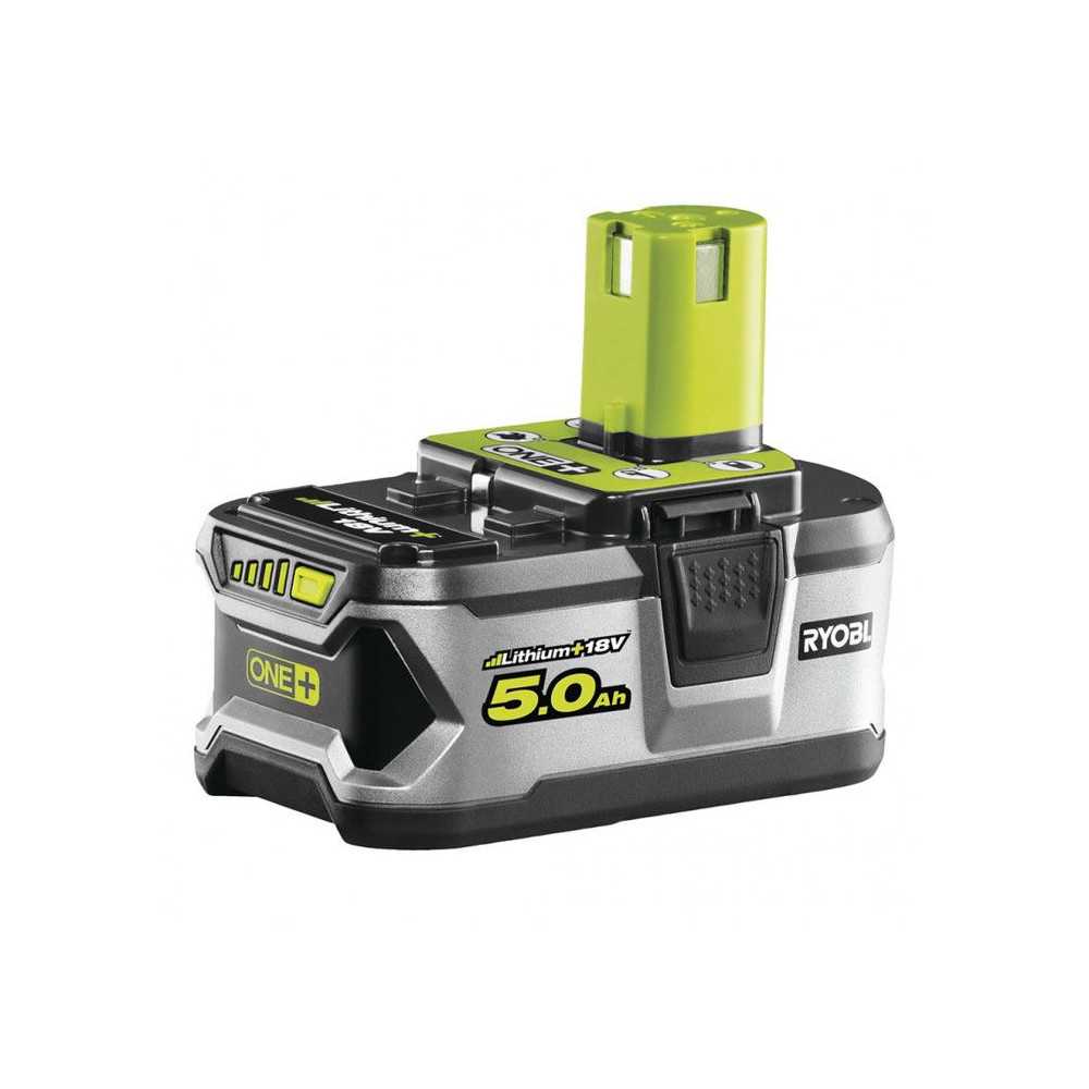 1 batterie lithium+ - RYOBI - RB18L50G - 18V - 5,0 Ah - Gestion indivi