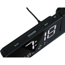 Projector clock radio - THOMSON - Black - FM radio, Temperature, Humid
