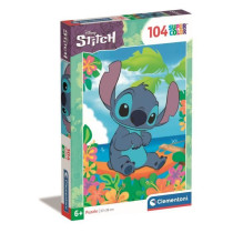 Puzzle - CLEMENTONI - Stitch - 104 pieces - Dessins animés et BD - En