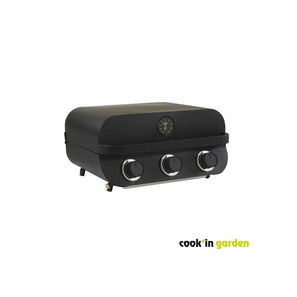 Barbecue a gaz - COOK'IN GARDEN - Flavo 60 - a poser - 3 brûleurs dro