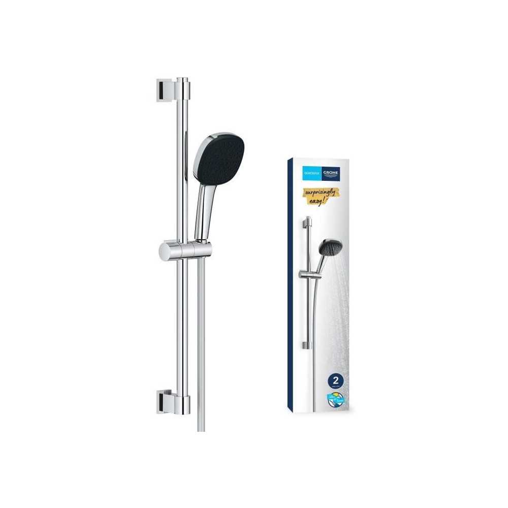 Shower set with 2 jets shower head, bar and flexible hose - GROHE Vita Shower set with 2 jets shower head, bar and flexible hose - GROHE Vita