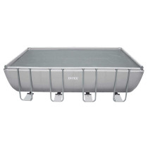 Reinforced rectangular bubble cover for tubular swimming pool 7.32 x 3