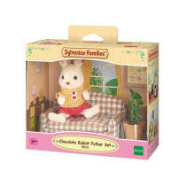 SYLVANIAN FAMILIES 5013 Papa Rabbit Chocolate and Living Room