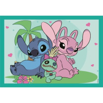 CLEMENTONI - Puzzle 4 en 1 - Stitch