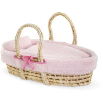 Accessoires poupons - COROLLE - Ensemble Couffin Peluche Rose - pour p