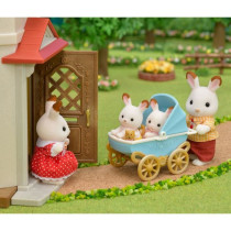 Sylvanian Families - 5432 - Chocolate Bunny Twins and Double Stroller