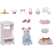 SYLVANIAN FAMILIES The fashion suitcase and big sister marshmallow mou