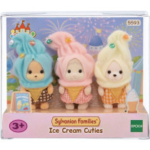 The trio of babies in glazed creme costumes - Sylvanian Families - 559