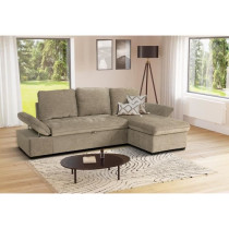 Canapé d'angle convertible réversible - 4 places - CANDY - Tissu Bei