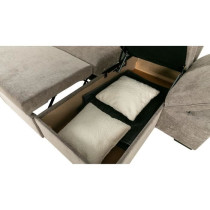 Canapé d'angle convertible réversible - 4 places - CANDY - Tissu Bei