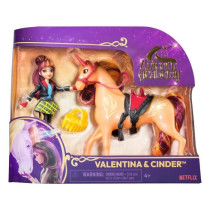 SPIN MASTER COFFRET LICORNE ET POUPEE CINDER ET VALENTINA Unicorn Acad
