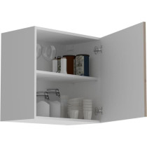 OSLO Upper cabinet 1 Door - Decor Chene Jackson - L 60 x D 36 x H 58 c