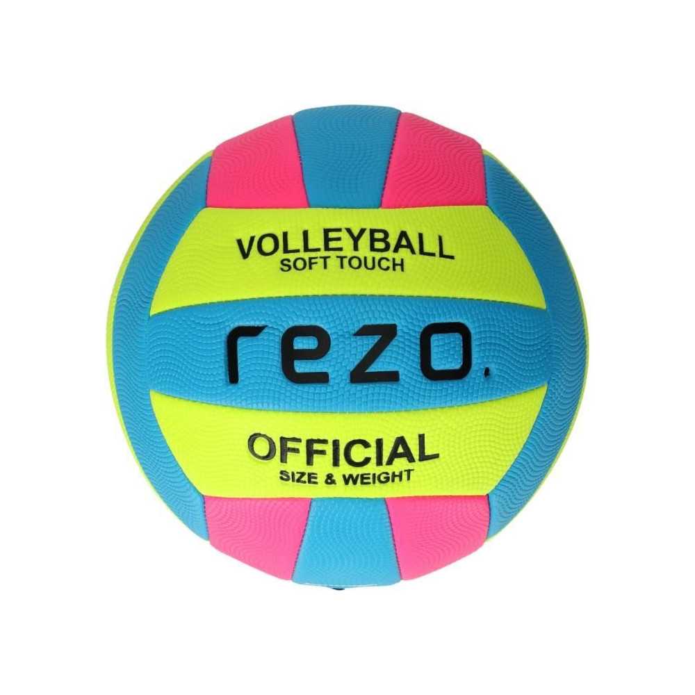 Ballon de volleyball - REZO - PVC - Contraste bicolore - Résistant et