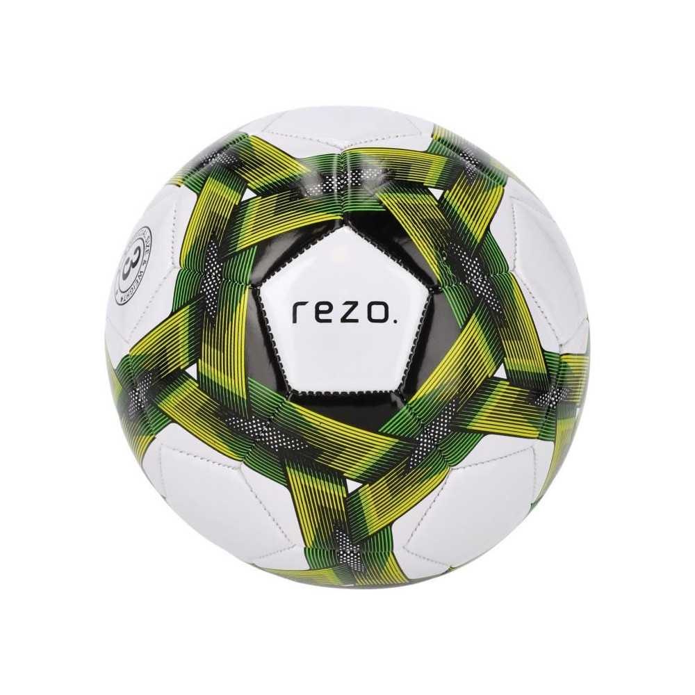 Ballon de football - REZO - PVC - Taille 5 - Jaune bicolore - Résista