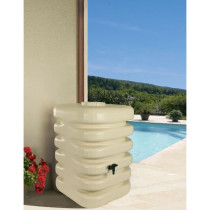 Récupérateur d'eau - BELLI - Cubique - 350 litres - Beige