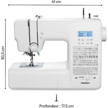Machine a Coudre Numérique - MEDION - SD 36 - 38W - 270 Points - 700