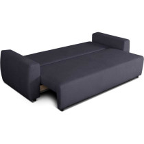 Canapé convertible - 3 places - PHARELL - Tissu Bouclette Noir - Coff