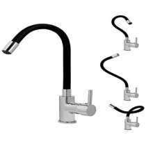 Rousseau Kitchen mixer Køben - Without shower - Shape - Gray and Blac