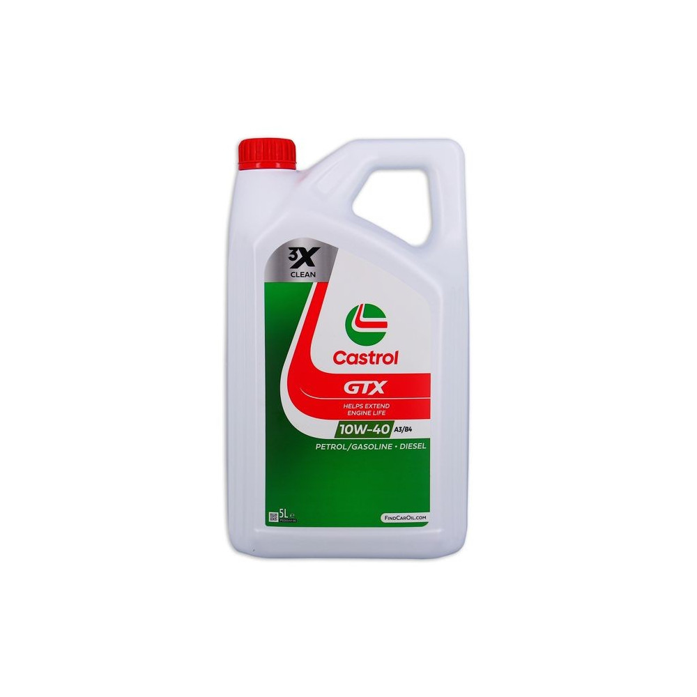 CASTROL GTX 10W-40 A3/B4 5L - huile moteur 10W40