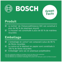 Bosch AdvancedDistance 50 C laser distance meter (precise distance mea