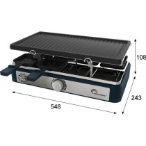 Rectangular raclette machine - LITTLE BALANCE - Maxi Grill & Cheese -