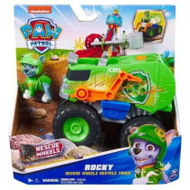 SPIN MASTER VEHICLE + RESCUE WHEELS ROCKY FIGURE Paw Patrol