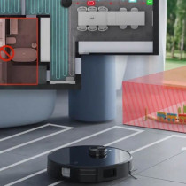 Connected Robot Vacuum Cleaner with suction base EZICLEAN I-Bot Z7 Sma