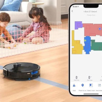 Connected Robot Vacuum Cleaner with suction base EZICLEAN I-Bot Z7 Sma
