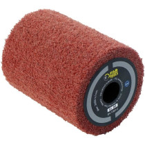 Synthetic fiber brush Ø80mm - L 100mm for sanding / polishing / satin