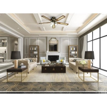 FARELEK - BALEARES Ø 132 cm - Reversible ceiling fan, 5 walnut / cane