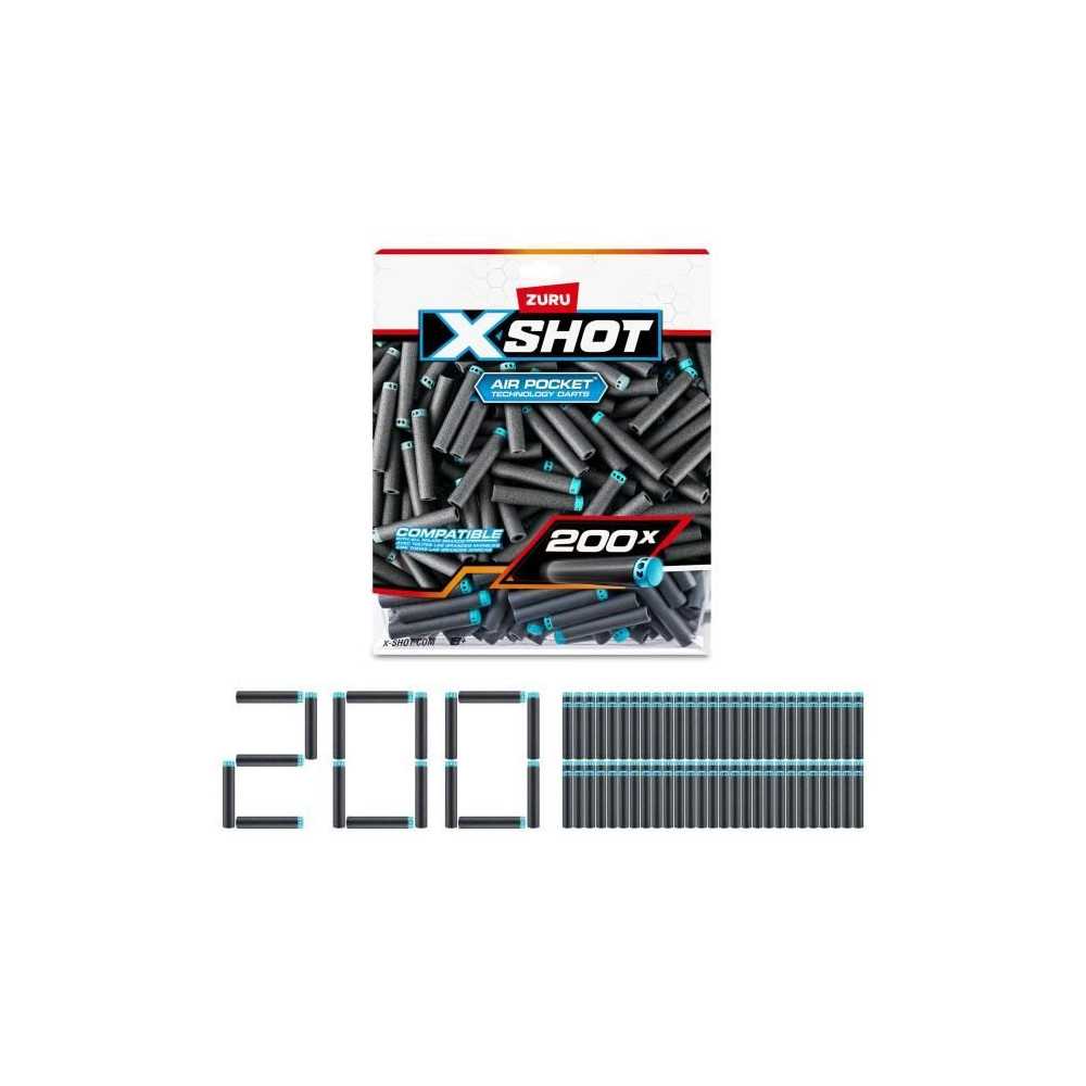 Recharge de fléchettes - ZURU - X-SHOT Excel Pack 200 - Technologie a