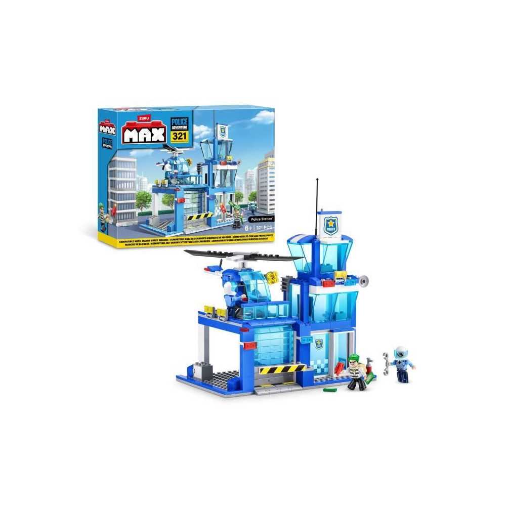 Set de construction - ZURU - Police Station Medium - 321 pieces - Post