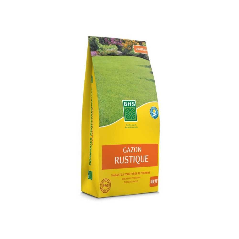 Gazon - BHS - Gazon Rustique 20kg, pour jardins traditionnels et tous