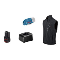 Bosch Professional GHV 12+18V XA heated jacket size S, with 12V batter