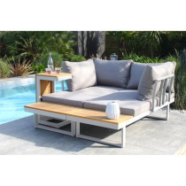 Salon de jardin modulable - Aluminium - DCB GARDEN - 4 places - TOKYO