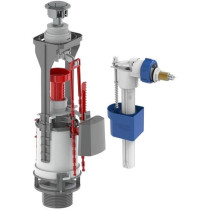 NF Push Mechanism Kit + NF Float Valve - EDOUARD ROUSSEAU - Chrome