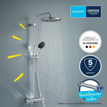 Shower column with thermostatic mixer - Water saving - GROHE Vitalio S
