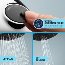 Shower column with thermostatic mixer - Water saving - GROHE Vitalio S