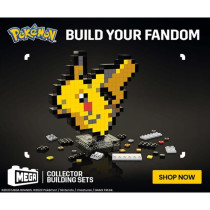MEGA-Pokémon-Pikachu-Coffret de construction rétro 400 pieces - MEG