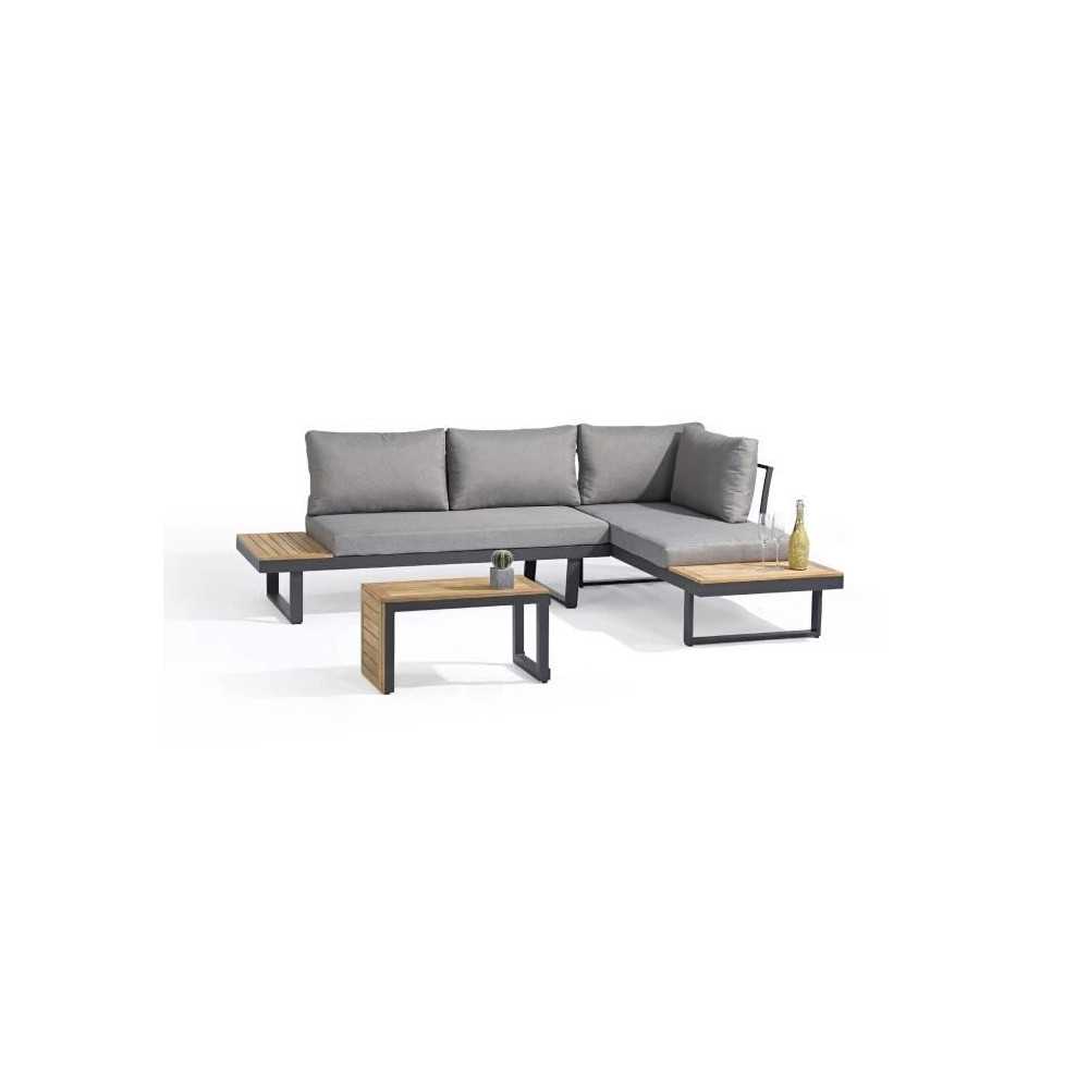 Salon de jardin modulable - Aluminium - DCB GARDEN - 4 places - TOKYO