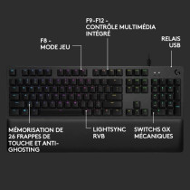 Logitech G - Gaming Keyboard - G513 Mechanical - LIGHTSYNC RGB with GX