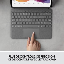Keyboard case for iPad - 4th gen - LOGITECH - FOLIO TOUCH IPAD AIR - G