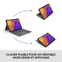 Keyboard case for iPad - 4th gen - LOGITECH - FOLIO TOUCH IPAD AIR - G