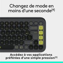 Keyboard - Wireless - Logitech - Pop Icon Keys - AZERTY - Graphite