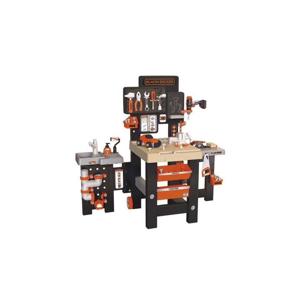 Smoby - Black and Decker - Mega center - 3 parts: mechanics, plumbing, Smoby - Black and Decker - Mega center - 3 parts: mechanics, plumbing,