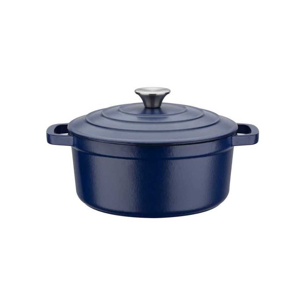 GSW - Blue Magic - Stockpot - Ø 20 cm - Cast iron - Blue - All heat s