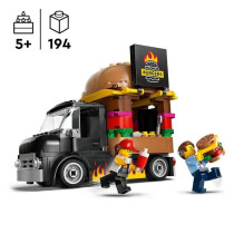 LEGO 60404 City Burgers Food Truck, Van Toy, Imaginative Play with Van