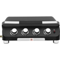Plancha a gaz - COOKING BOX - PALMA - 4 feux - 69 X 51 X 35 cm - Noir